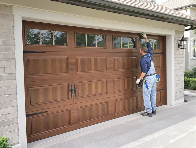 Custom garage door showcase by Groton Garage Door Repair in Groton
