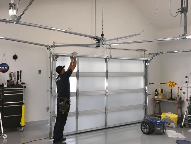 Groton Garage Door Repair certified team performing precision garage door installation in Groton